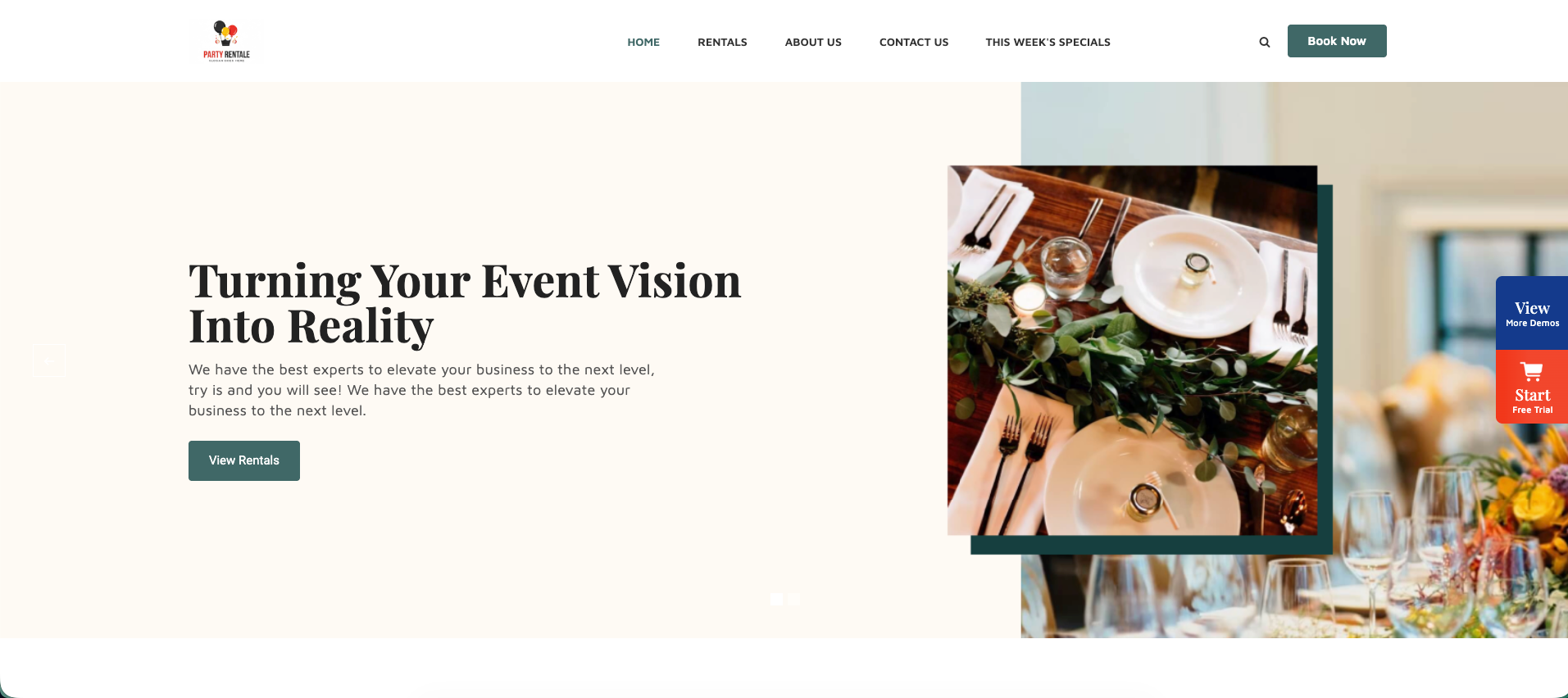 Rental website example 1